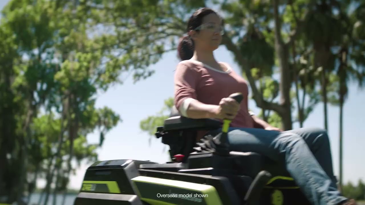 72V Brushless 107cm Zero Turn Ride-On Mower from RYOBI®