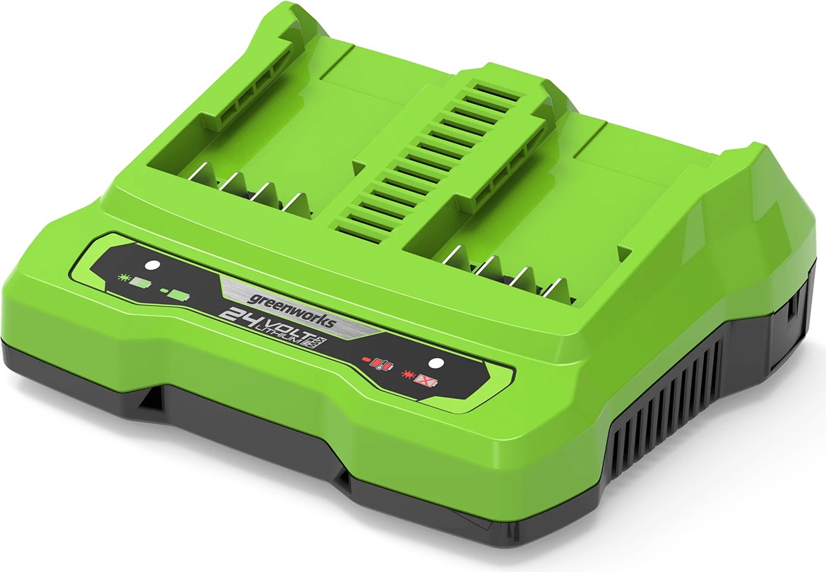 Greenworks G24X2UC4 24V+24V 4A Dual Slot Charger